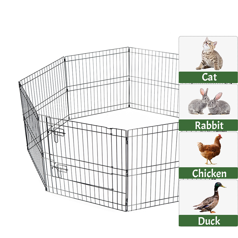 8 bảng có thể gập dây kim loại chó playpen với nắp trên và miếng đệm dưới cùng 8 bảng có thể gập dây kim loại chó playpen với nắp trên và miếng đệm dưới cùng