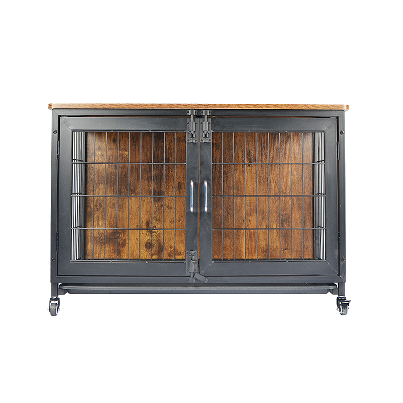 Kiểu đồ nội thất bằng gỗ lồng chó với bánh xe