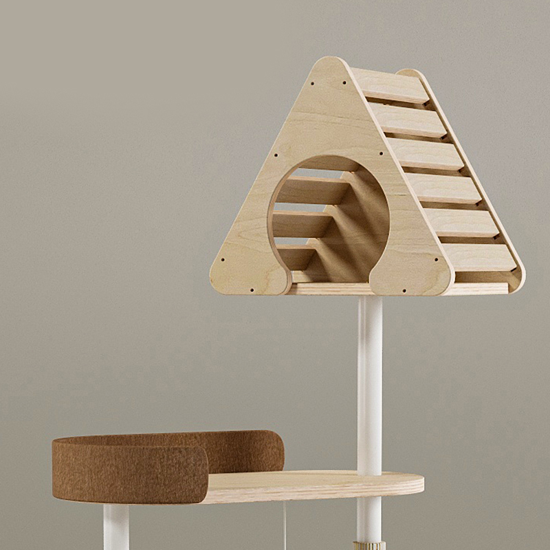 Hình học tối giản hình học dễ thương tháp gỗ trong nhà Hình học tối giản hình học dễ thương tháp gỗ trong nhà