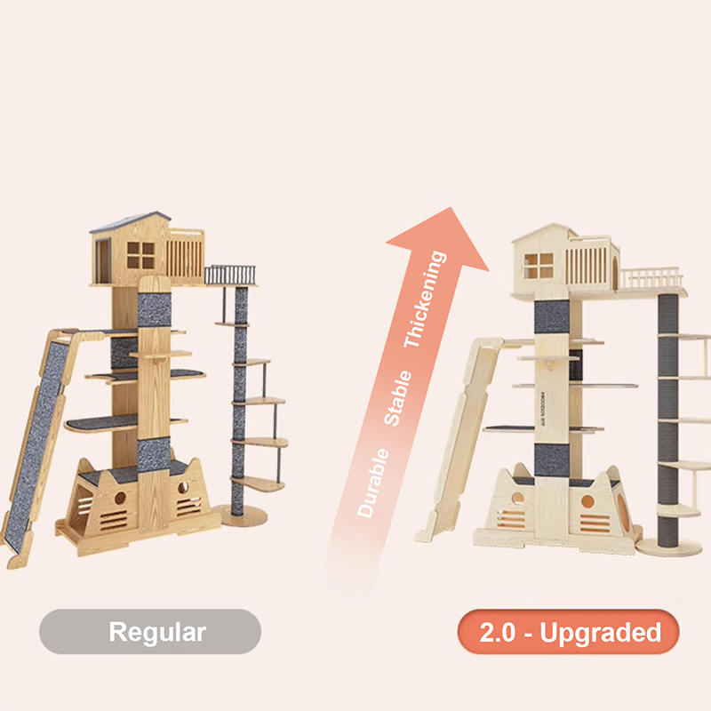 Khung leo núi đa cấp của biệt thự gỗ rắn Khung leo núi đa cấp của biệt thự gỗ rắn