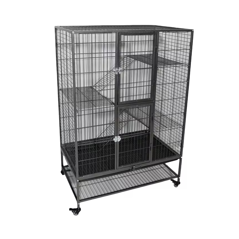 Lớn nặng 2/3/4 cấp kim loại trong nhà Cage với bánh xe