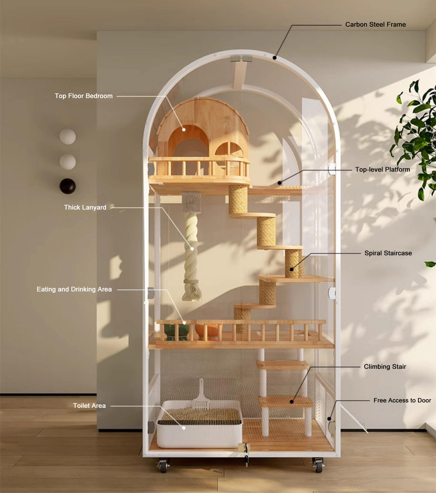 Nhà mèo trong nhà Hotel Hotel Panoramic Villa Solid Cage Lồng Tủ Nội các Nhà mèo trong nhà Hotel Hotel Panoramic Villa Solid Cage Lồng Tủ Nội các