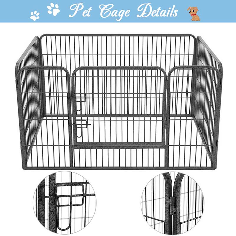 Nhiệt độ nặng có thể gập lại bằng kim loại playpen Nhiệt độ nặng có thể gập lại bằng kim loại playpen