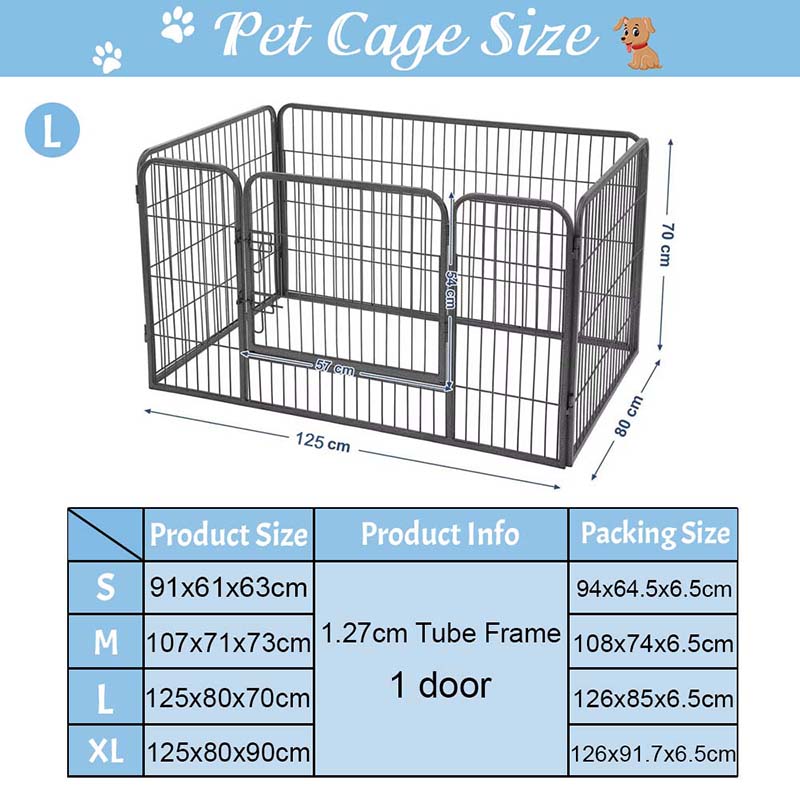 Nhiệt độ nặng có thể gập lại bằng kim loại playpen Nhiệt độ nặng có thể gập lại bằng kim loại playpen