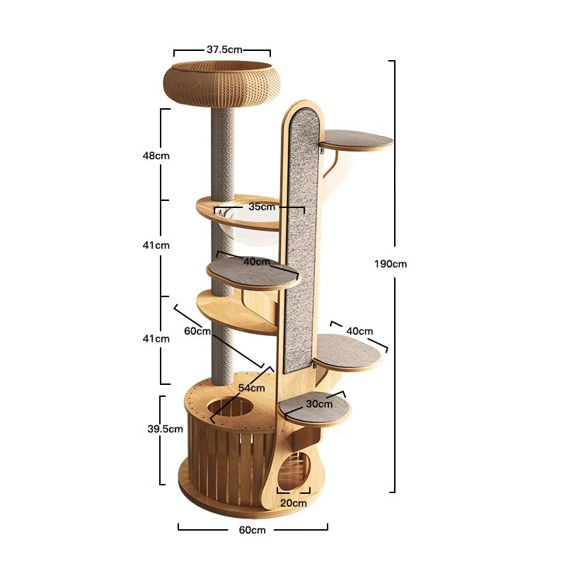 Hình dạng cây xương rồng khung gỗ leo cây mèo rắn với viên nang không gian Hình dạng cây xương rồng khung gỗ leo cây mèo rắn với viên nang không gian